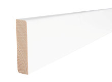 Fodliste glat fyr hvid - 14 x 55 x 3600 mm